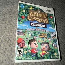 Animal Crossing: City Folk (Nintendo Wii, 2008) Scratches Untested