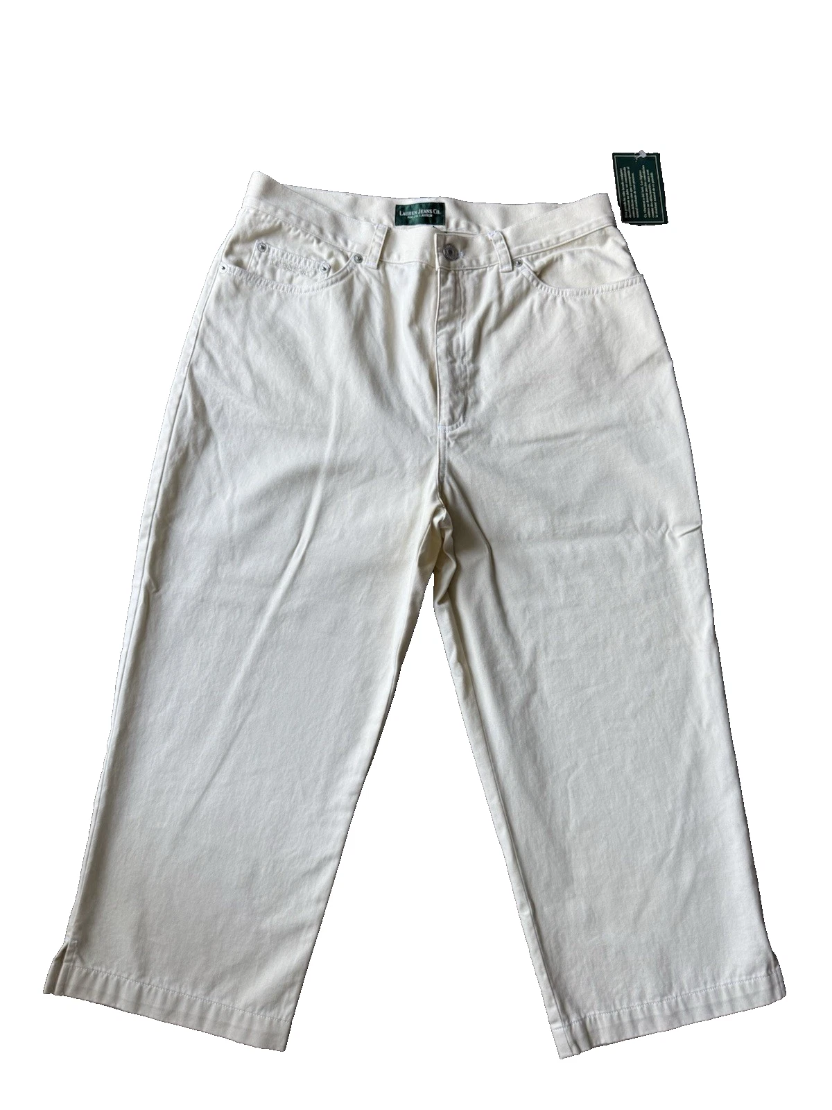 Ralph Lauren Pants Lauren Jeans Co. Women’s US 12 RN 54050 Ivory Capri Casual