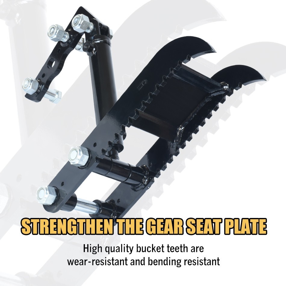 NEW 3-Holes Hydraulic Thumb Clip Attachments For Mini Excavator Small Digger