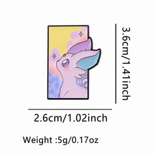 Pokemon Espeon Enamel Pin Cute Anime Brooch Lapel Badge Gift