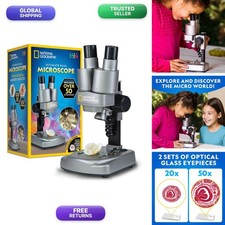 National Geographic Dual LED Microscope Science Kit Ages 8-12