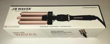 BEACHWAVER ♡ 3B Hair Waver Triple Barrel Curling Iron Tool Waves Rose Color $99