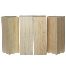 4 Pcs Balsa Wood Blocks 2 x 2 x 6 Inch