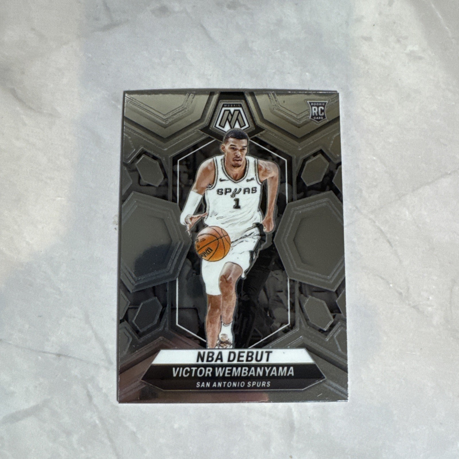 2023-24 Mosaic Victor Wembanyama RC Rookie NBA Debut #257 Spurs