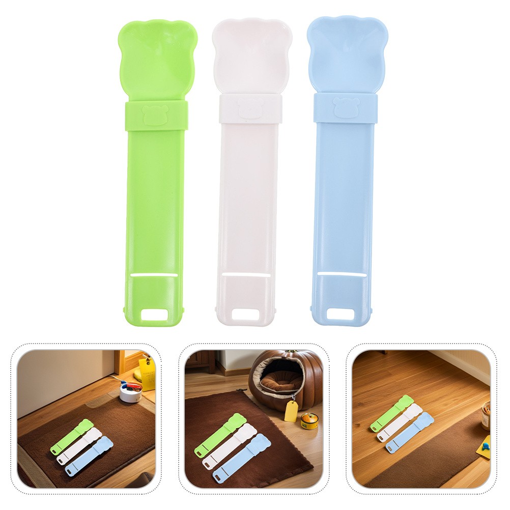  6 Pcs Multi-function Cat Treat Dispenser Spoon Strip Snack Feeder Canned Food