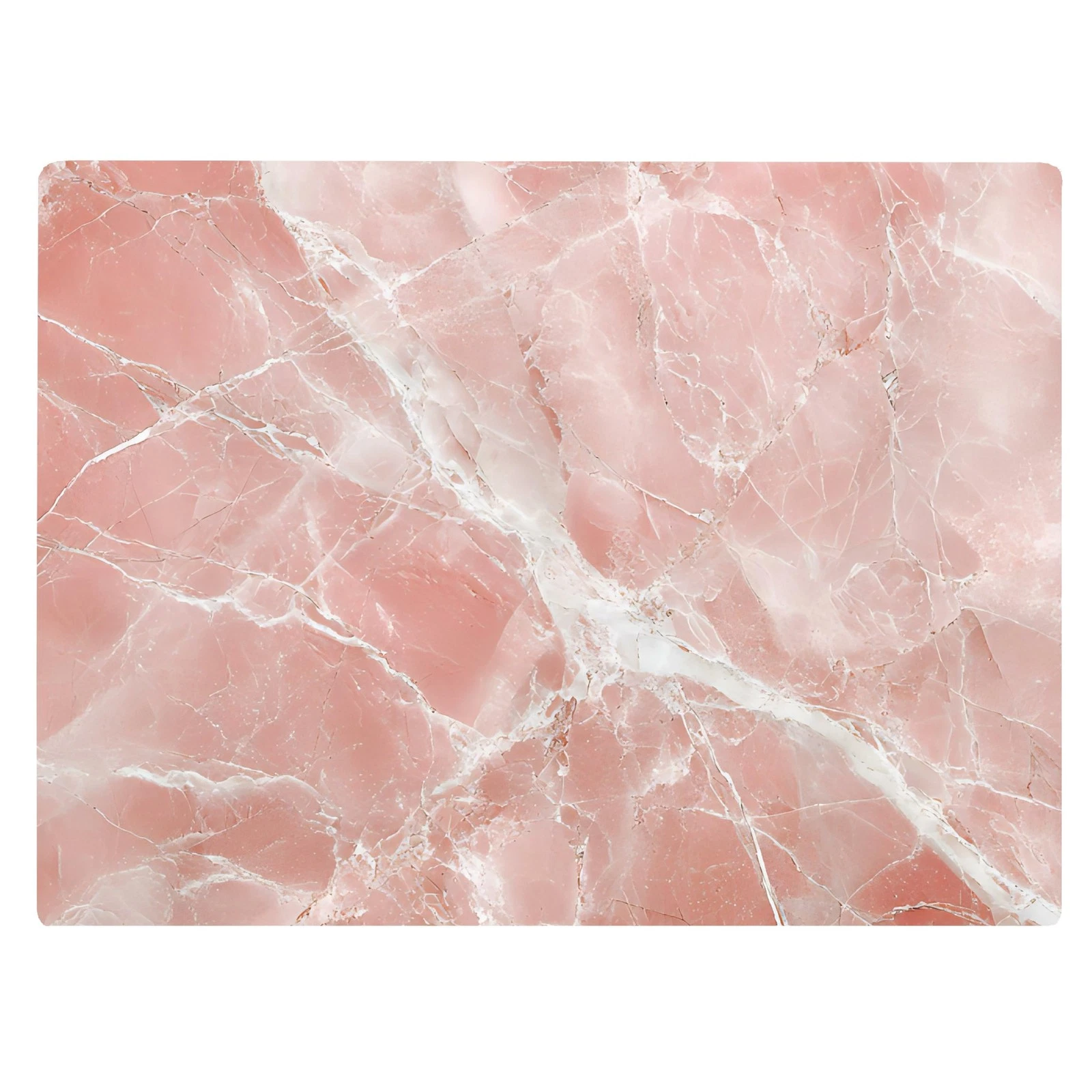 White Pink Rose Quartz Agate Marble Kitchen Glass Cutting Board Ocean Decorat...