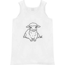'Relaxing Sheep' Adult Vest / Tank Top AV063132