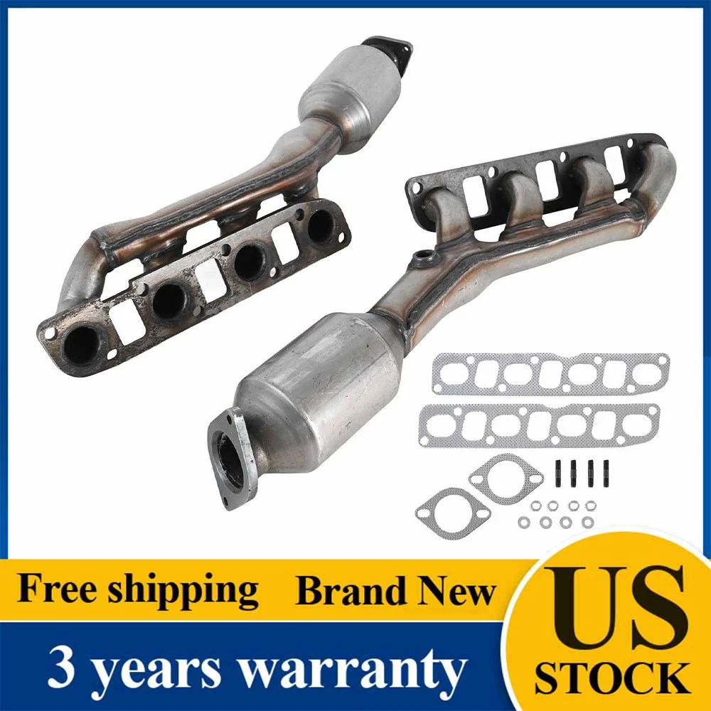 Front Left Exhaust Manifold Catalytic Converter A-Premium Direct-Fit - Fits 2017-2021 Nissan Armada, Titan, QX80 5.6L V8 (EPA Compliant, Includes Gaskets) 2017-2021 Nissan Replacement Catalytic
