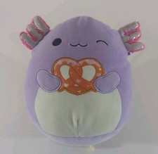 Squishmallow Monica the Axolotl with Pretzel 8 Plush