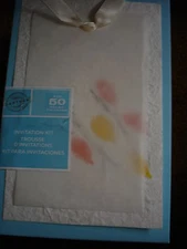 GARTNER INVITATION KIT CREATE ON YOUR OWN COMPUTER IVORY NATURAL HAND MADE PAPER