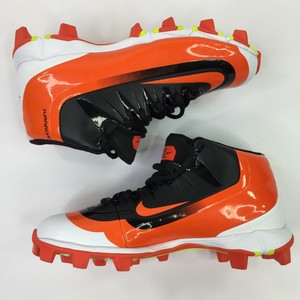 boys orange baseball cleats