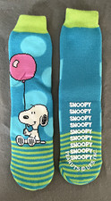 New Peanuts Snoopy with Balloon Slipper Socks Special Gripper Sole - Unisex