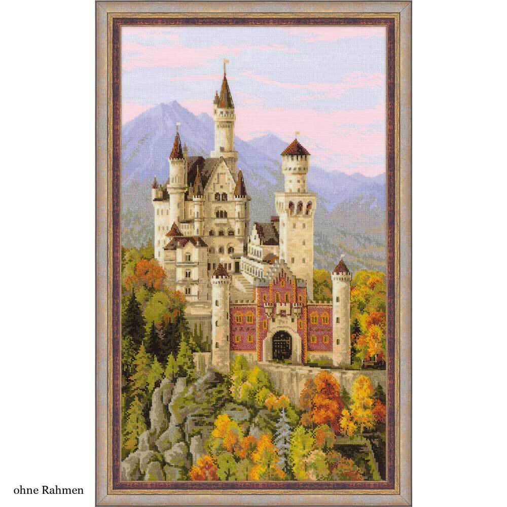 Riolis counted cross stitch Kit Neuschwanstein Castle, DIY