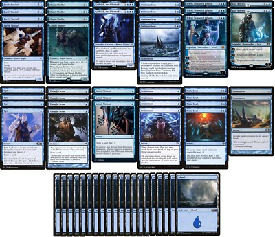 mtg modern card draw Elite Mono Blue Card Draw Deck - Magic the Gathering - 60 Card - Modern -  MTG!!!