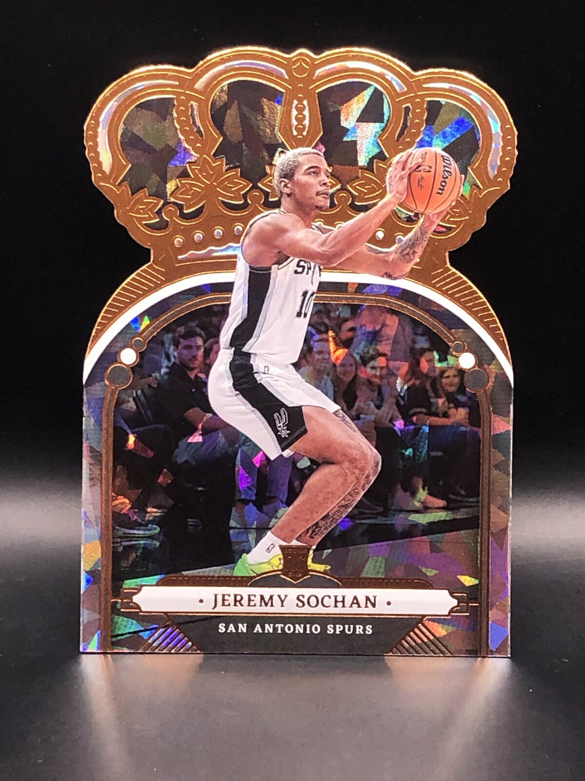 2022-23 Panini Crown Royale Crystal Jeremy Sochan #53 Rookie RC