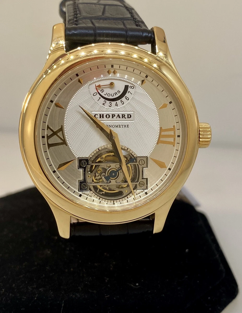 Chopard L.U.C. Tourbillon Mechanical Rose Gold Men s Watch 16 1869 5001 New