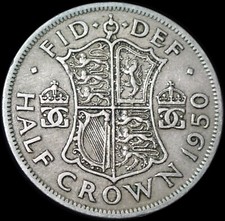 UK Half Crown 1950 George VI Coin WCA 9941