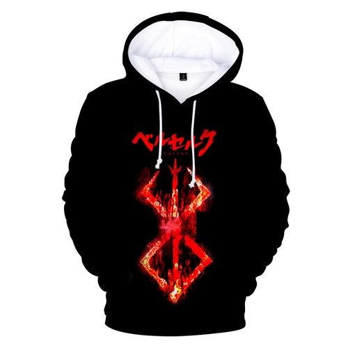 Berserk Guts 3D Hoodies Cosplay Berserker Adult Kids Sweatshirts Jackets Coats - Picture 21 of 29