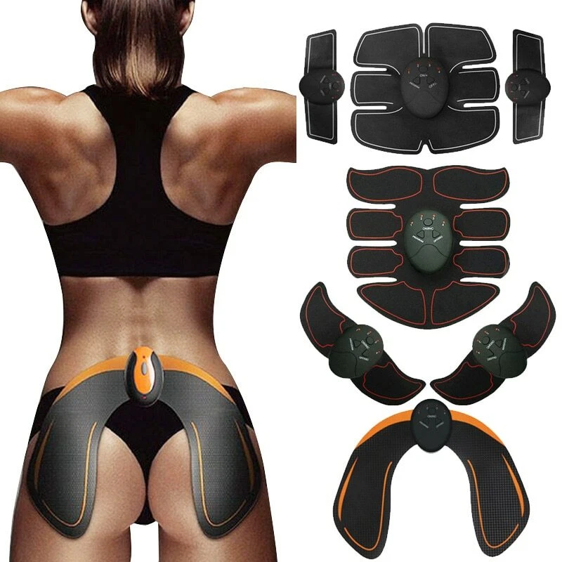 Portable Fitness Workout Equipment for Men Woman Abdomen/Arm/Leg Home  Office Exercise,10pcs Free Gel Pads