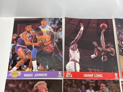 1990 8x10 NBA Hoops Action Photos Team Sets Bird Magic Wilkins
