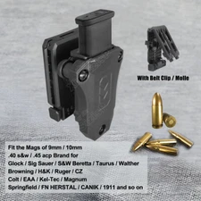 G43 Single stack Magazine Pouch Holster w/ Belt Clip Fit Glock 43x 43 48 36 G36
