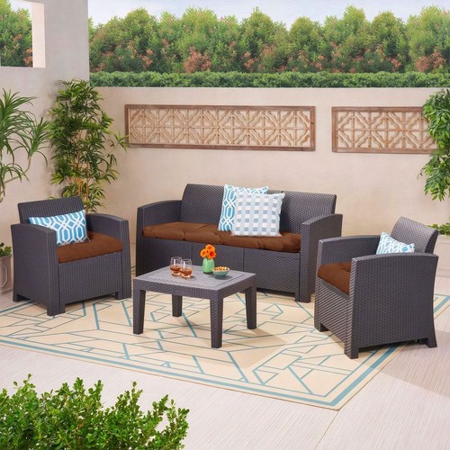 Outdoor Cushion Set Tufted Waterproof Seat Cushion for Armchair Loveseat Settee - Picture 97 of 98