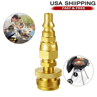 1LB Propane Disposal Adapter for 1/4'' Quick Connect Adaptor for Gas BBQ Kitchen