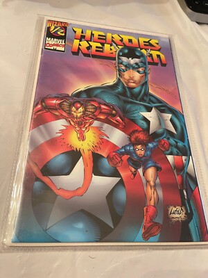 MARVEL WIZARD 1/2 HEROES REBORN EXCLUSIVE W/COA 1996 MAIL IN 1ST PRINT COMICBOOK