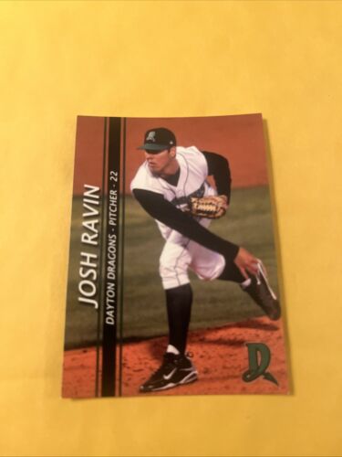 Josh Ravin Dayton Dragons Autographed Baseball Card Shipped Free - Picture 2 of 2