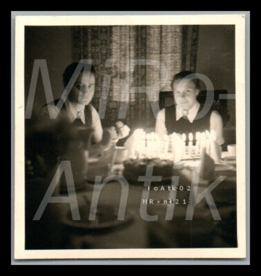 Foto, WK2, BDM-Maiden in Österr., am Geburtstagstisch, Mittendorf 1939; L145L