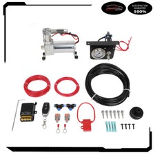 Air Lift Bag Control Kit 25804 Air Suspension Compressor Guage Switch Amps Kit