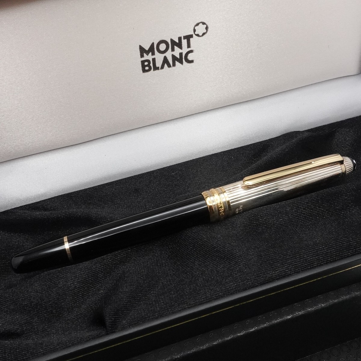 【美品】モンブラン ローラーボール １６３１ ソリテール ドゥエ シルバー９２５ Montblanc 1631 Solitaire Doue Sterling Silver Cap Rollerball Pen