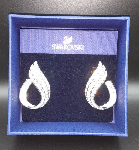 Beautiful New Swarovski Fortunately PE Hoop Crystal /RH Earrings (never worn) - Picture 6 of 9