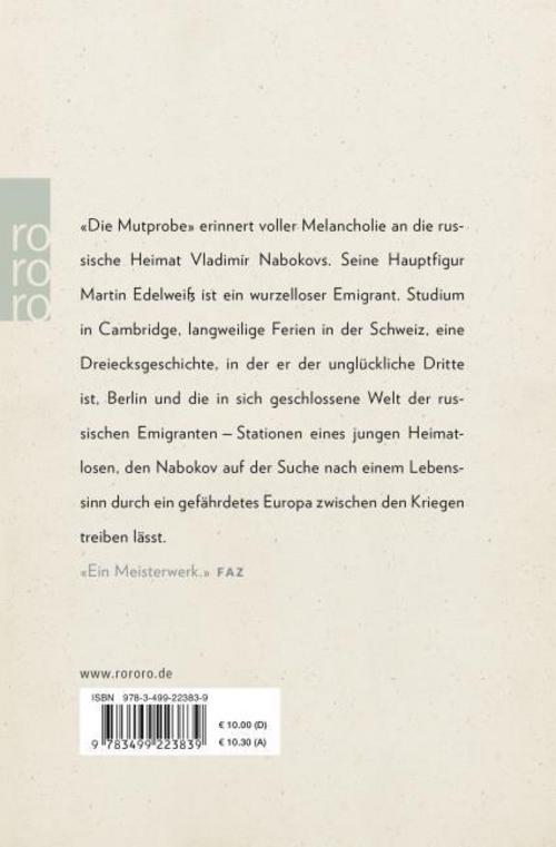 Thumbnail - Die Mutprobe Vladimir Nabokov