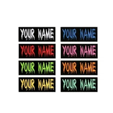 **LOVE IT OR IT'S FREE** Custom NAME TAG Embroidered Iron on Free Shipping 4"x1"