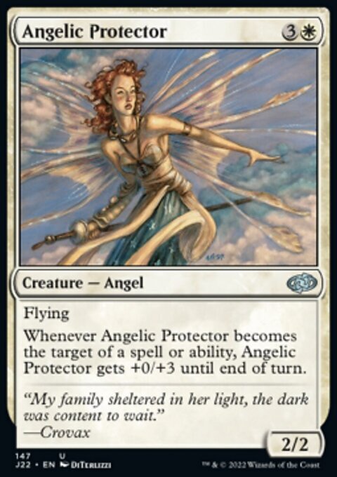 MTG Magic the Gathering Angelic Protector (147/835) Jumpstart 2022 LP