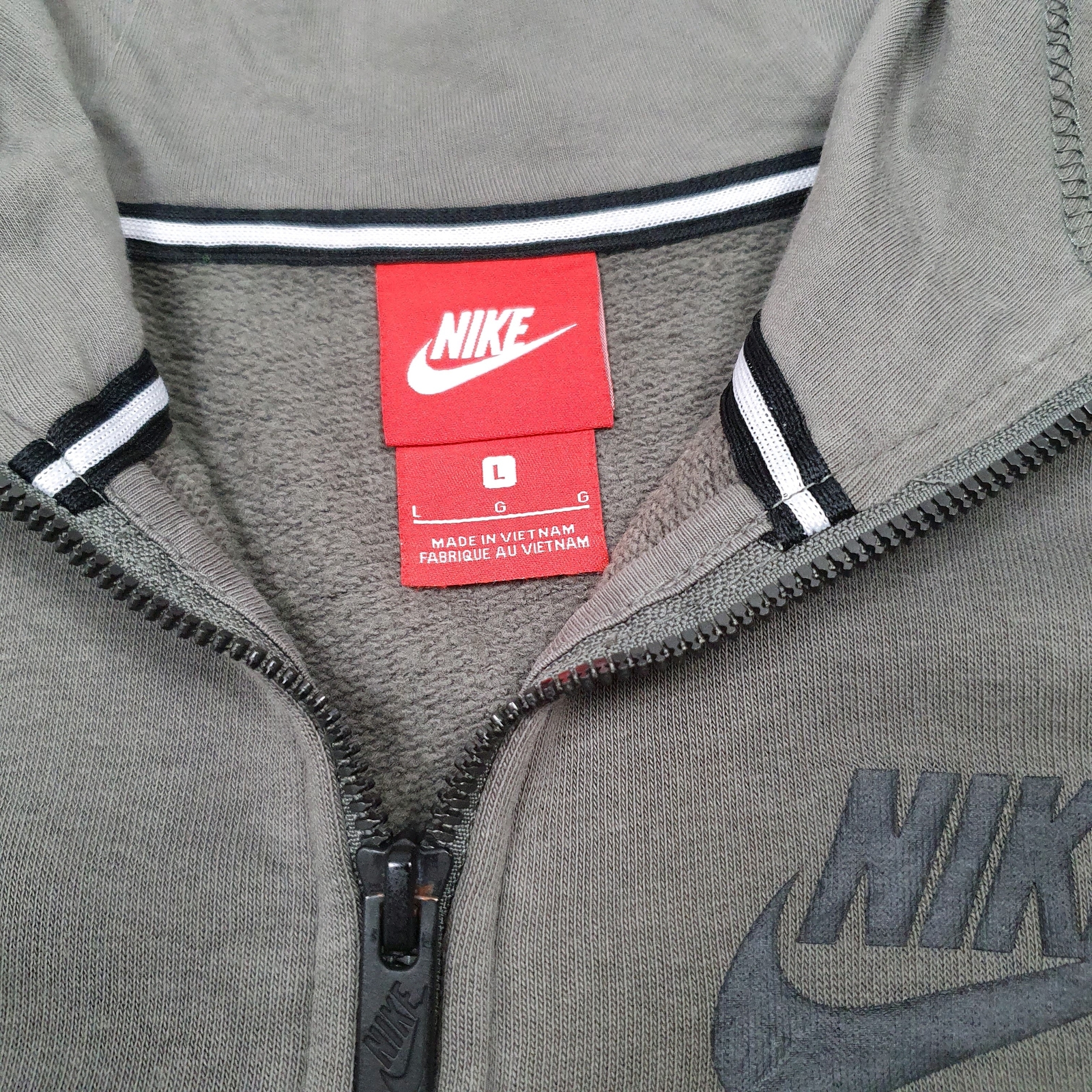 NIKE Full Zip Hoodie Jumper Sweatshirt  L image 2