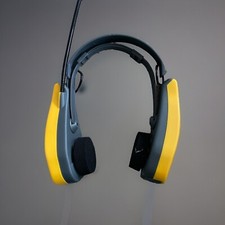 Vintage Sports AM/FM Radio Headset Yellow  Black By Shye Sport EUC