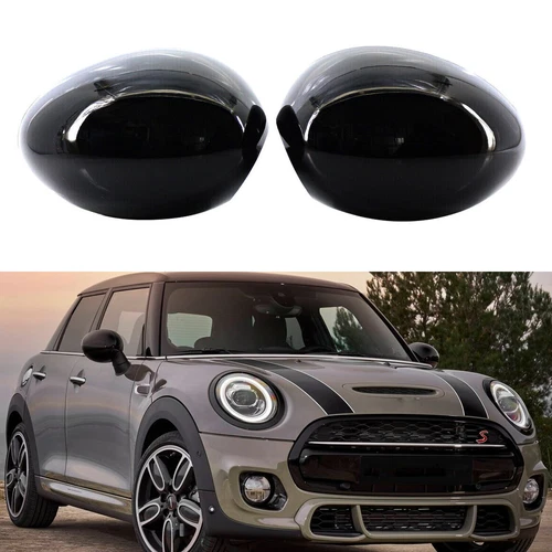 Gloss Black Door Side Wing Mirror Cover Cap For BMW MINI Cooper F55 F56 F57 F60