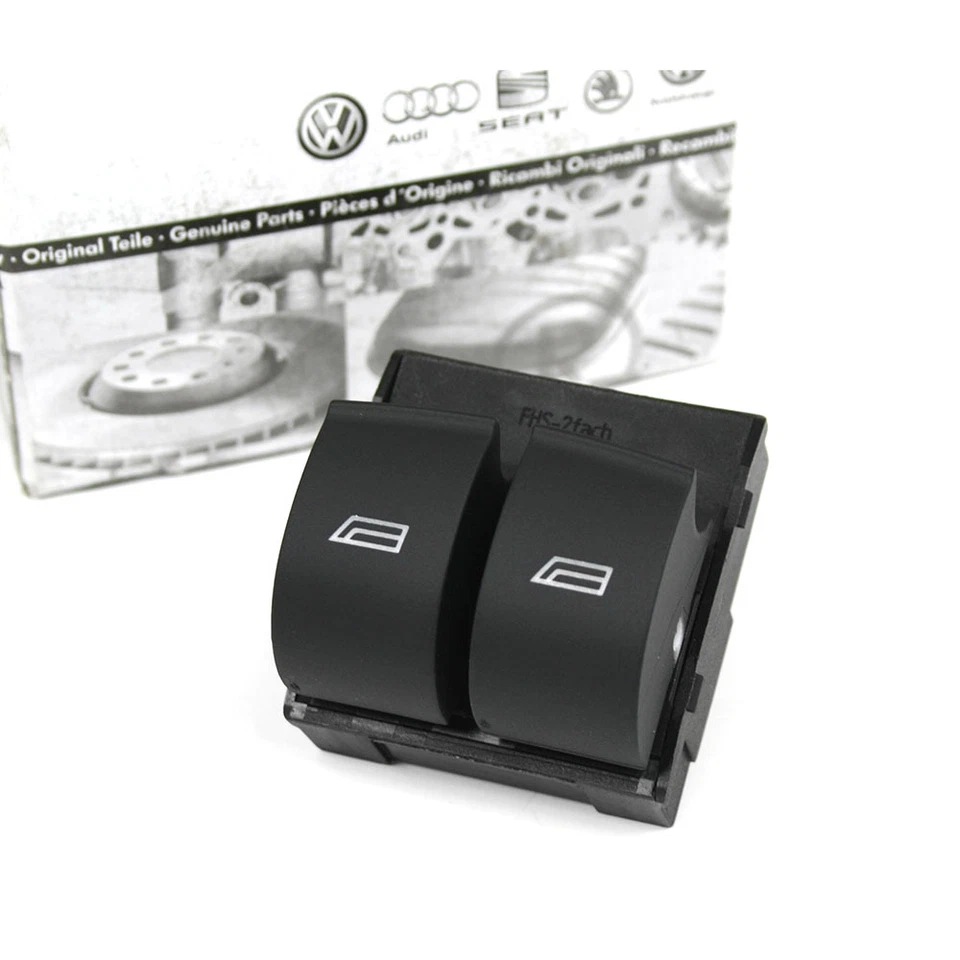 Original Audi Schalter 2-Fach Fensterheber links Fensterheberschalter schwarz