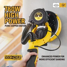 Drywall sander, electric drywall sander with vacuum cleaner