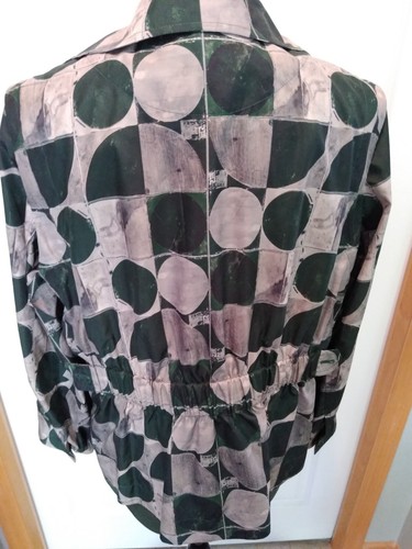 AKRIS PUNTO, NWT, green plaid jacket/blazer, polyester, Size 10, Orig. $1290.00 - Picture 11 of 16