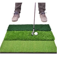 Professional Grade 24 In x 24 In Golf Hitting Mat - Perfect Your Swing Anywhere
