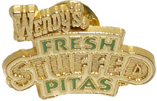 Wendy's Restaurant "Fresh Stuffed Pitas" Lapel Pin