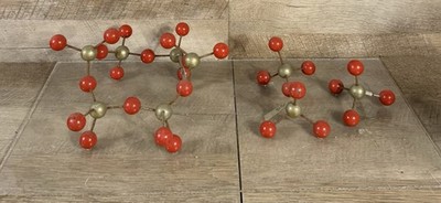 Mid Century European Metal Chemistry  Teaching Models Silicate Structures Atomic