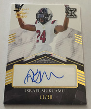 Israel Mukuamu RC - 2021 Leaf Ultimate Draft - Auto - Gold - /50 - Cowboys