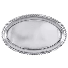 New in Box - Mariposa Pearled Large Oval Platter
