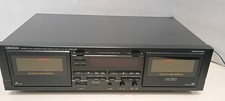 Denon DRW-660 Double Cassette Tape Deck FOR PARTS or REPAIR - NEEDS BELTS READ