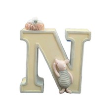 Disney Classic Pooh Winnie the Pooh Ceramic Letter  N   Michel  Co. READ 