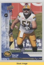 2018 Upper Deck CFL Blue David Beard #16 READ o1h